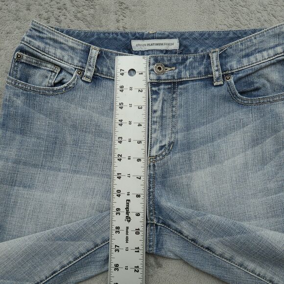 Chico's Platinum Jeans Women's Size 0R US-4R Blue Mid-Rise Straight 31" Inseam - Picture 8 of 16